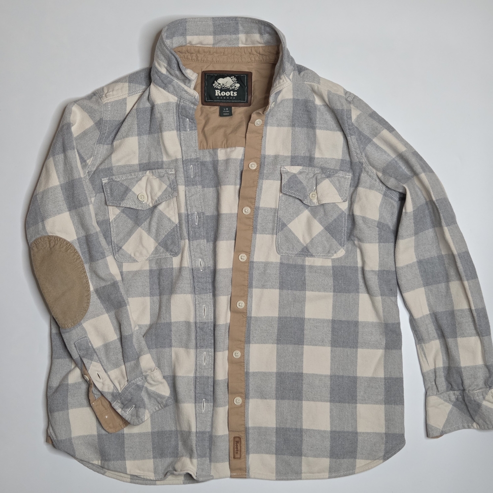 Roots Checkered Shirt with Elbow Patches